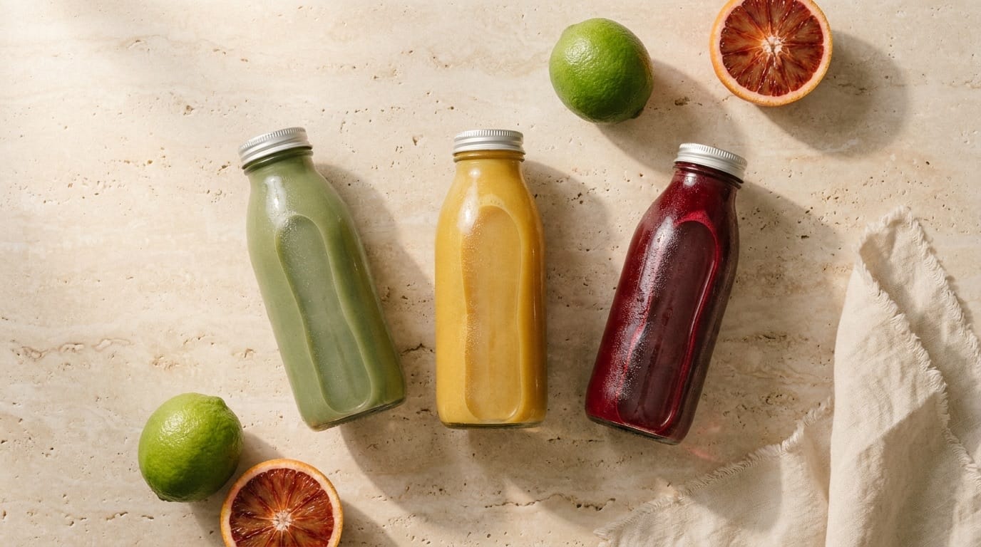 Cold-pressed bottles portrait, seventh composition