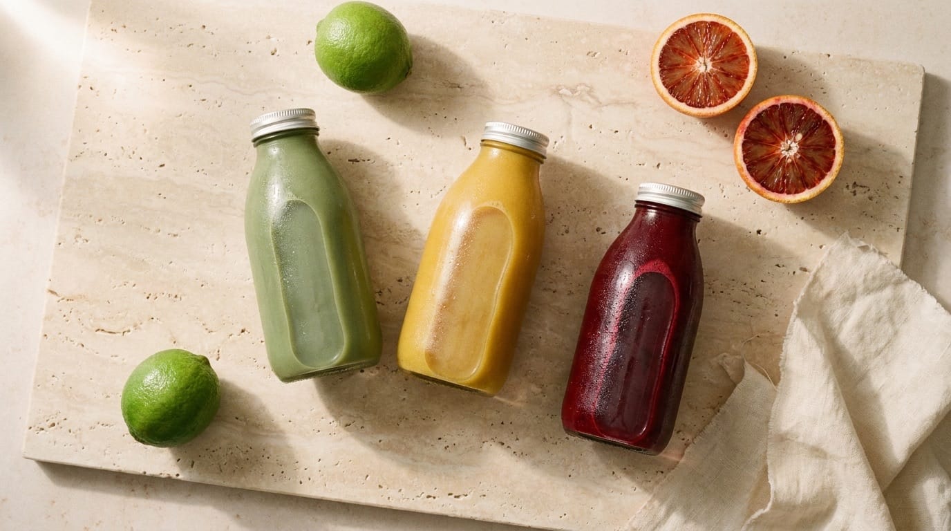 Cold-pressed bottles portrait, ninth composition