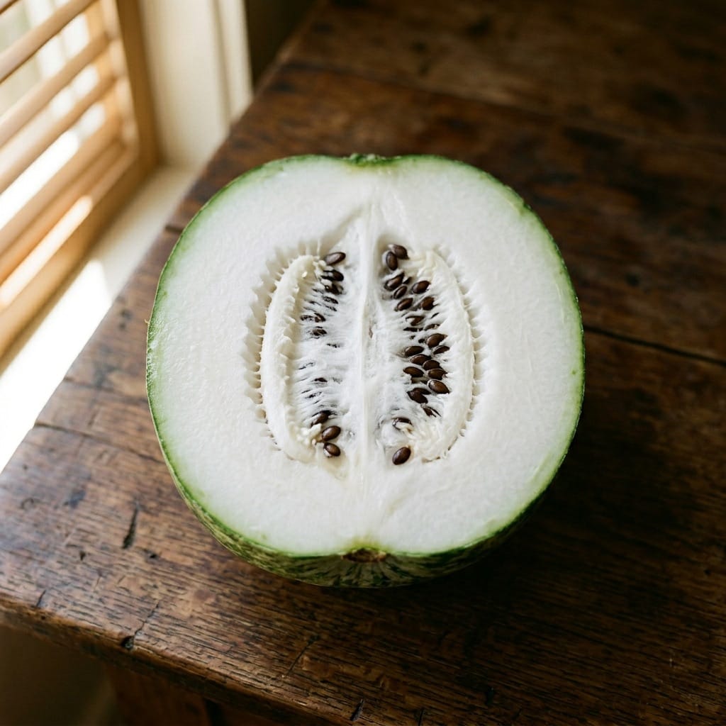 బూడిద గుమ్మడి — close-up