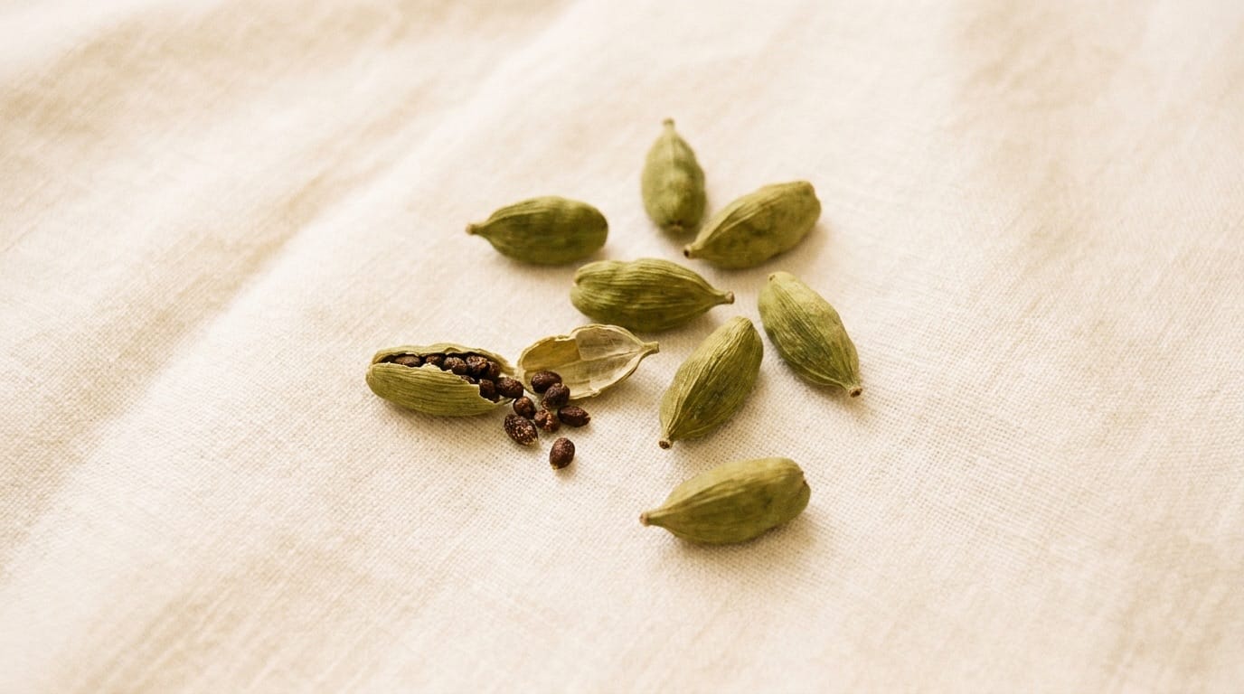 Green cardamom pods
