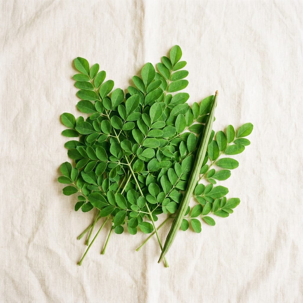 మునగాకు — close-up