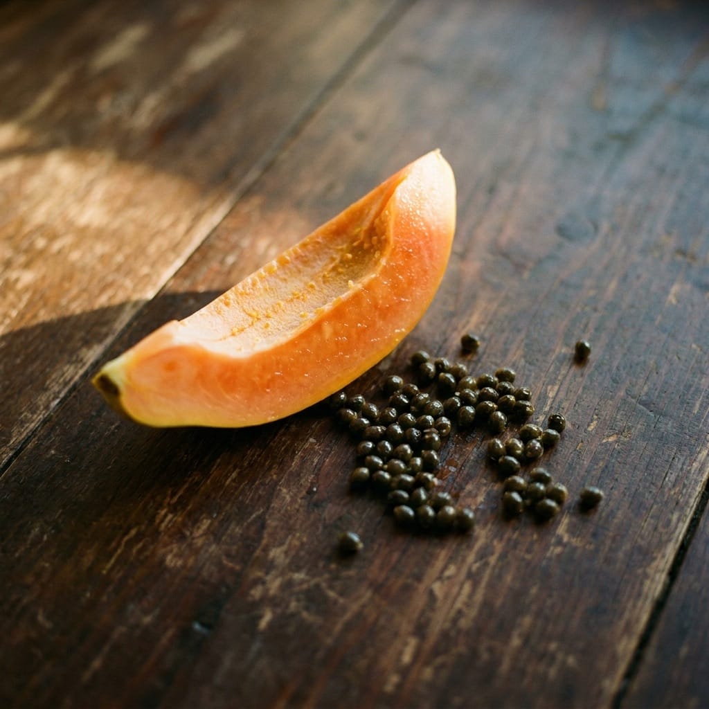 బొప్పాయి — close-up