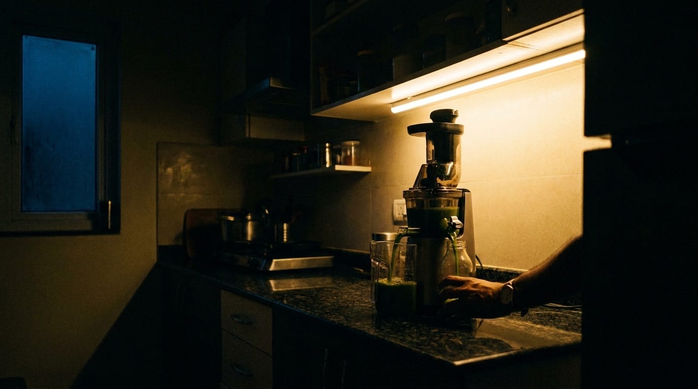 Kukatpally, a morning earlier this year — produce staged before the first press.