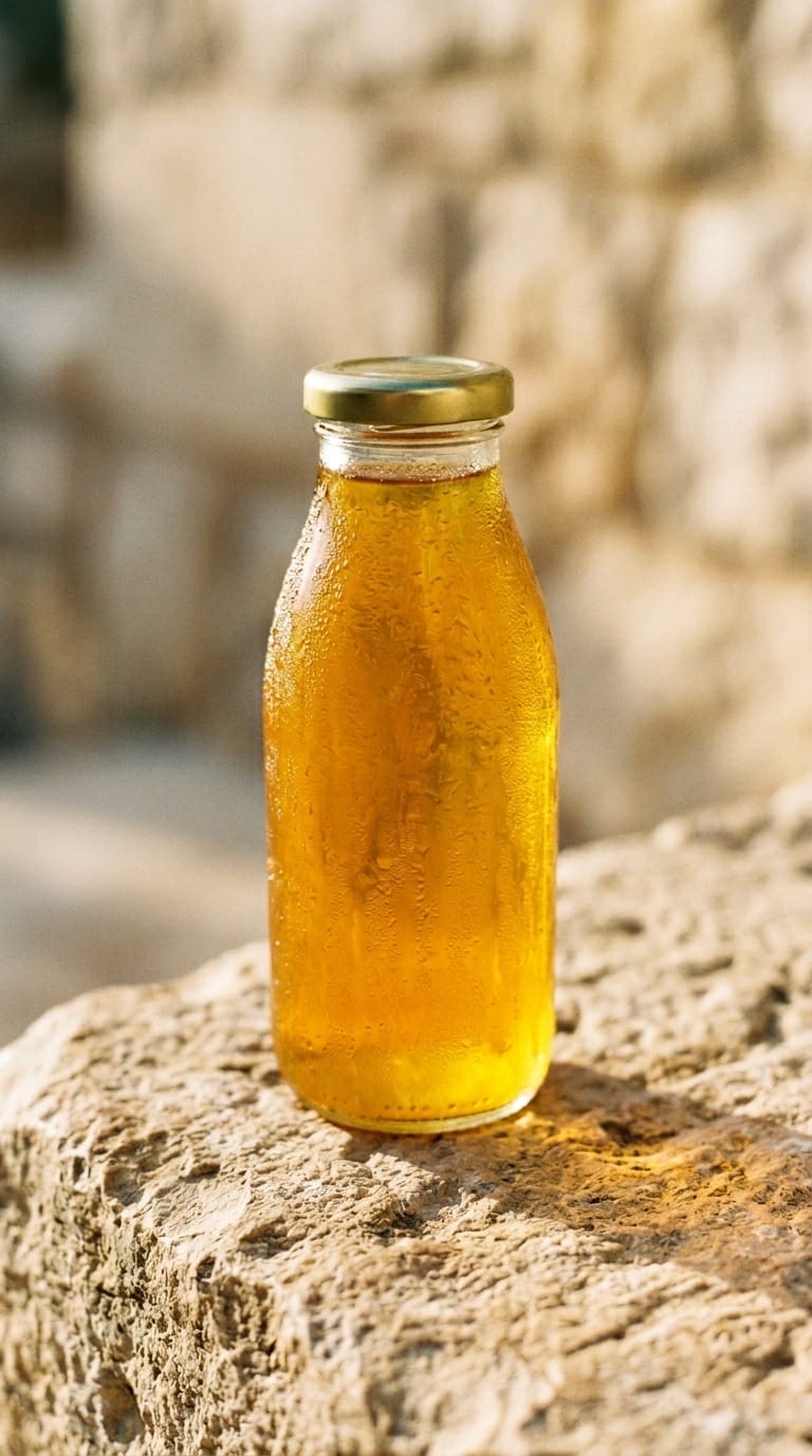 Ruby beet bottle portrait