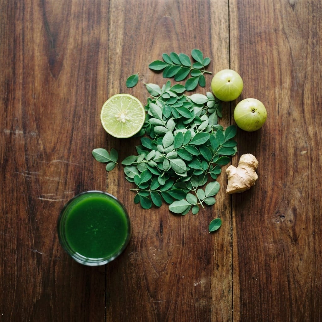 Moringa green — alternate angle