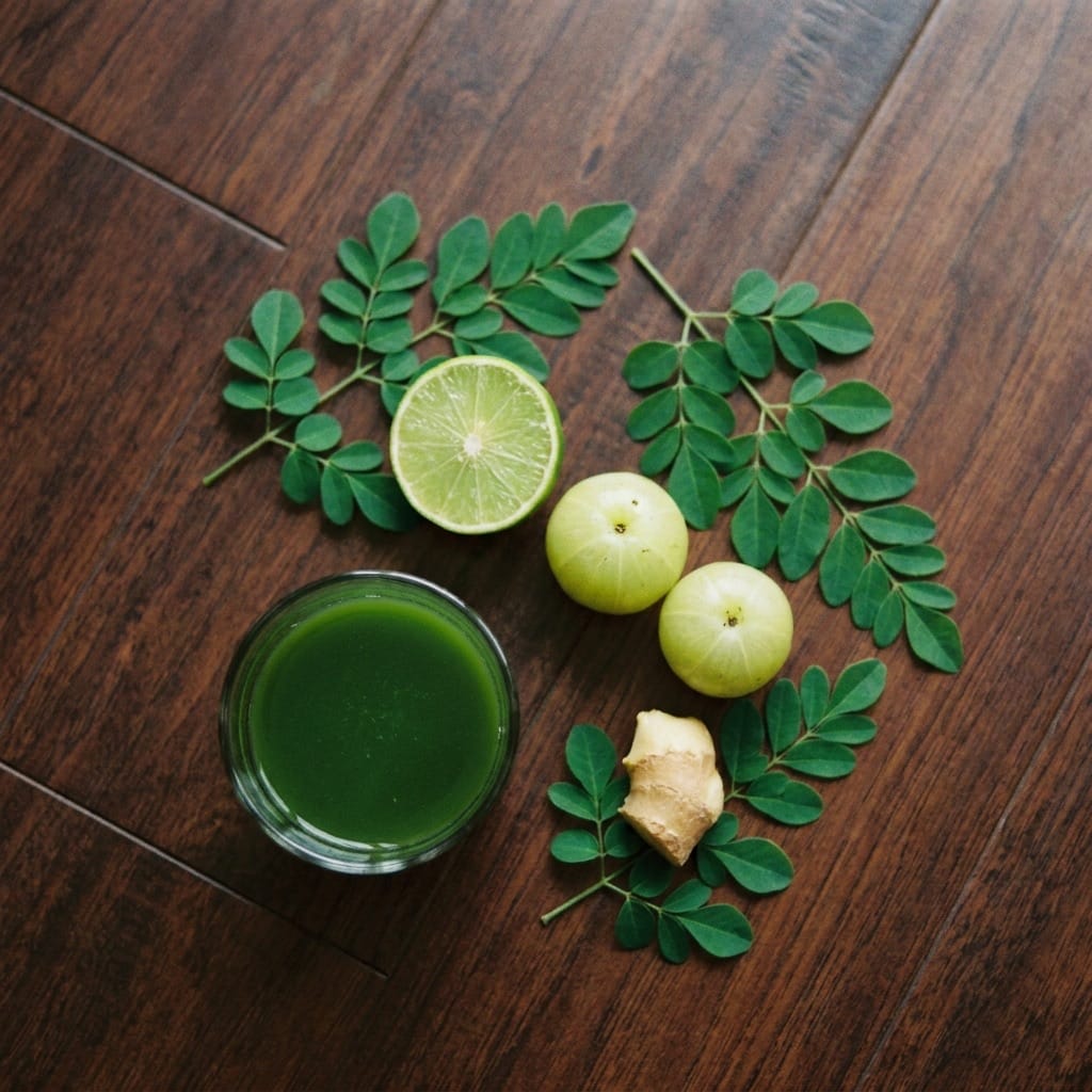 Sage moringa cold-pressed recipe