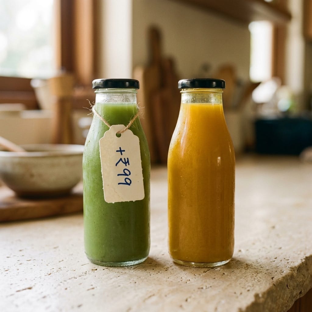 Two bottles side by side — you get one, they get one